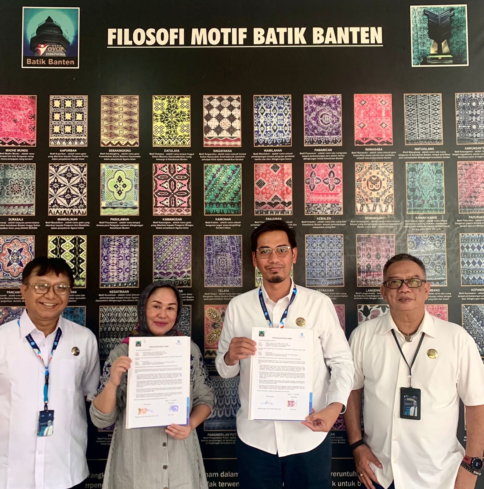 Tingkatkan Collection Rate, Jasa Raharja Cabang Banten Melakukan Kerja Sama Dengan Batik Banten Mukarnas
