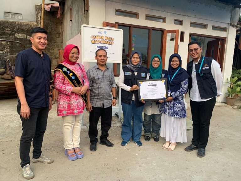 Jasa Raharja Ikut Serta Dalam Peresmian Taman Baca Masyarakat Komunitas SKUTERS di Kota Tangerang