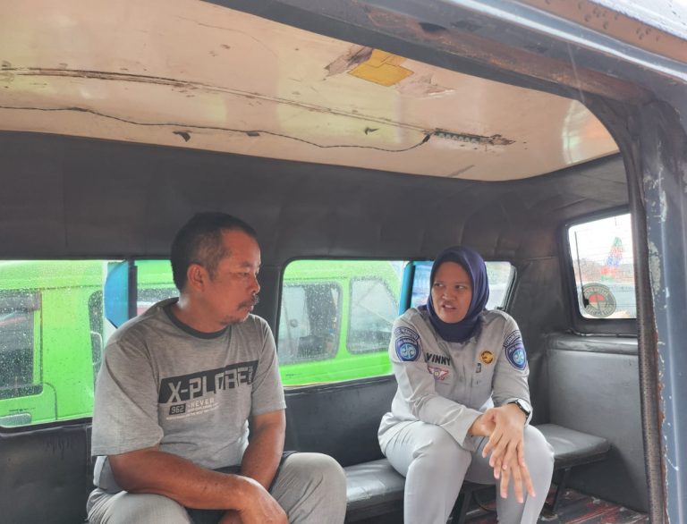 Jasa Raharja Banten Edukasi Pemilik Kendaraan Umum tentang IWKBU di Wilayah Kota Serang