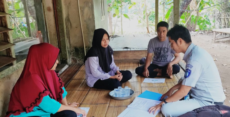Jasa Raharja Cabang Banten Melakukan Jemput Bola Korban Kecelakaan di Kec. Sajira Kabupaten Lebak