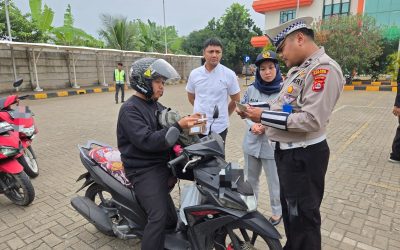 Tertib Pajak, Aman di Jalan: Jasa Raharja dan Mitra Gelar Razia di Wilayah Kabupaten Serang