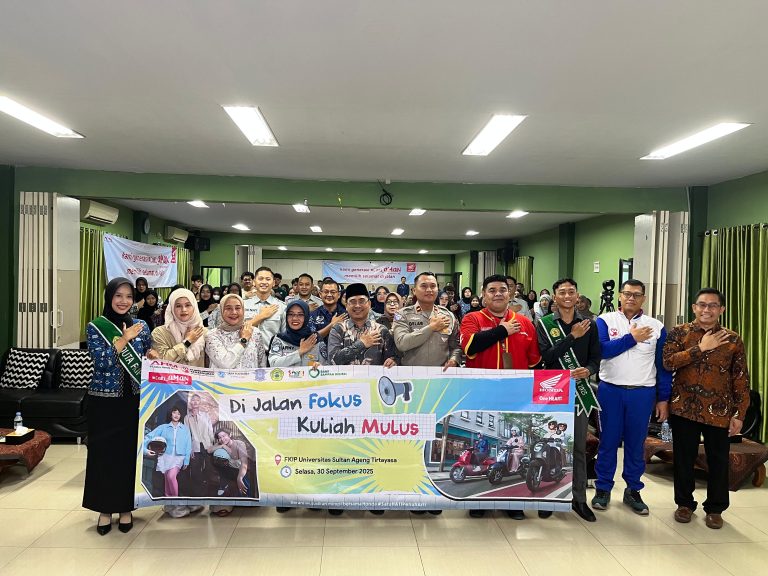 Kolaborasi Jasa Raharja Dengan Honda Banten Dalam Safety Riding Campaign, Langkah Nyata Wujudkan Budaya Tertib Lalu Lintas di FKIP UNTIRTA