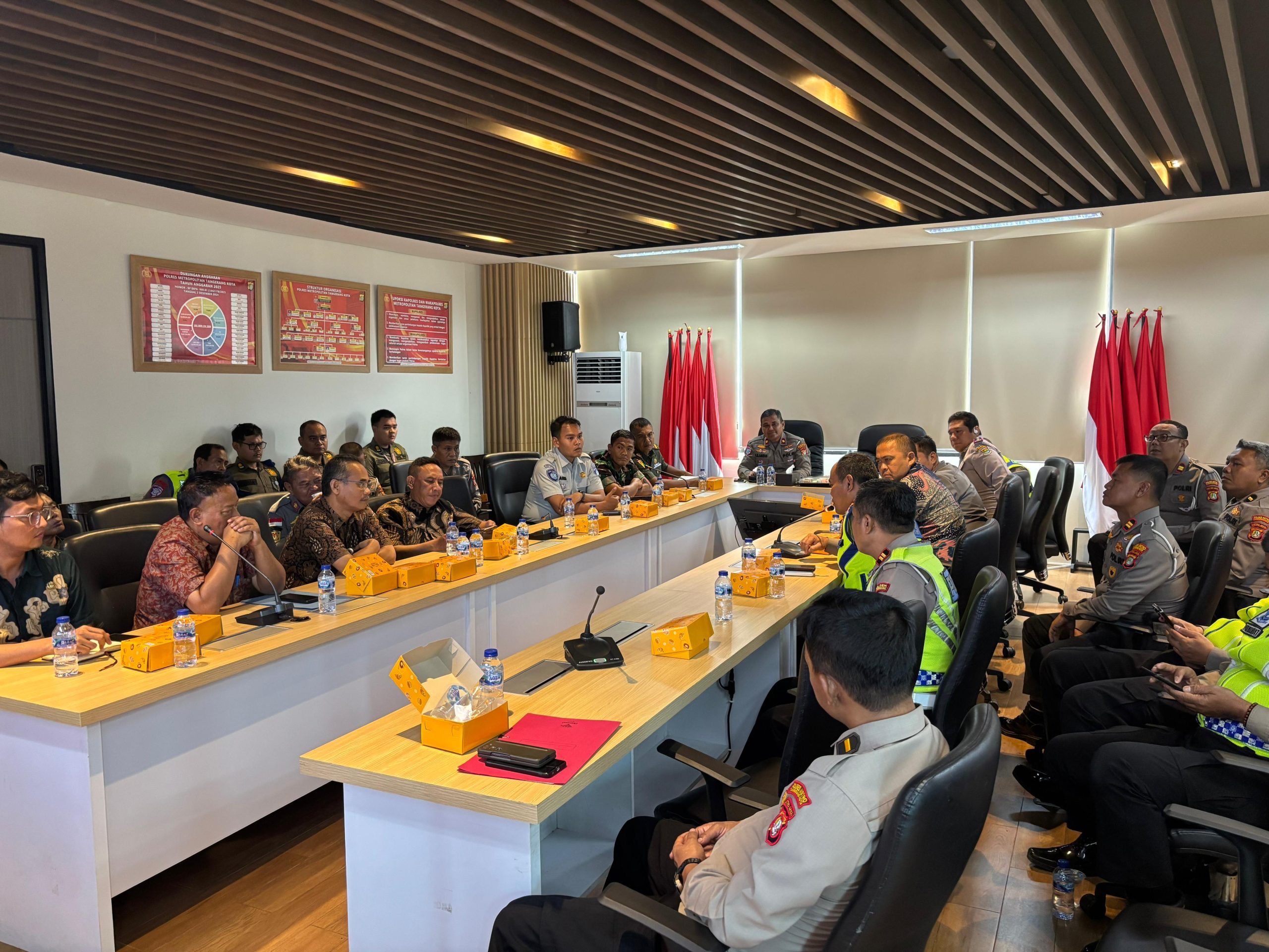Polres Metro Tangerang Kota Gandeng Jasa Raharja Cabang Tangerang Gelar Rakor Lintas Sektoral Operasi Keselamatan Jaya 2026