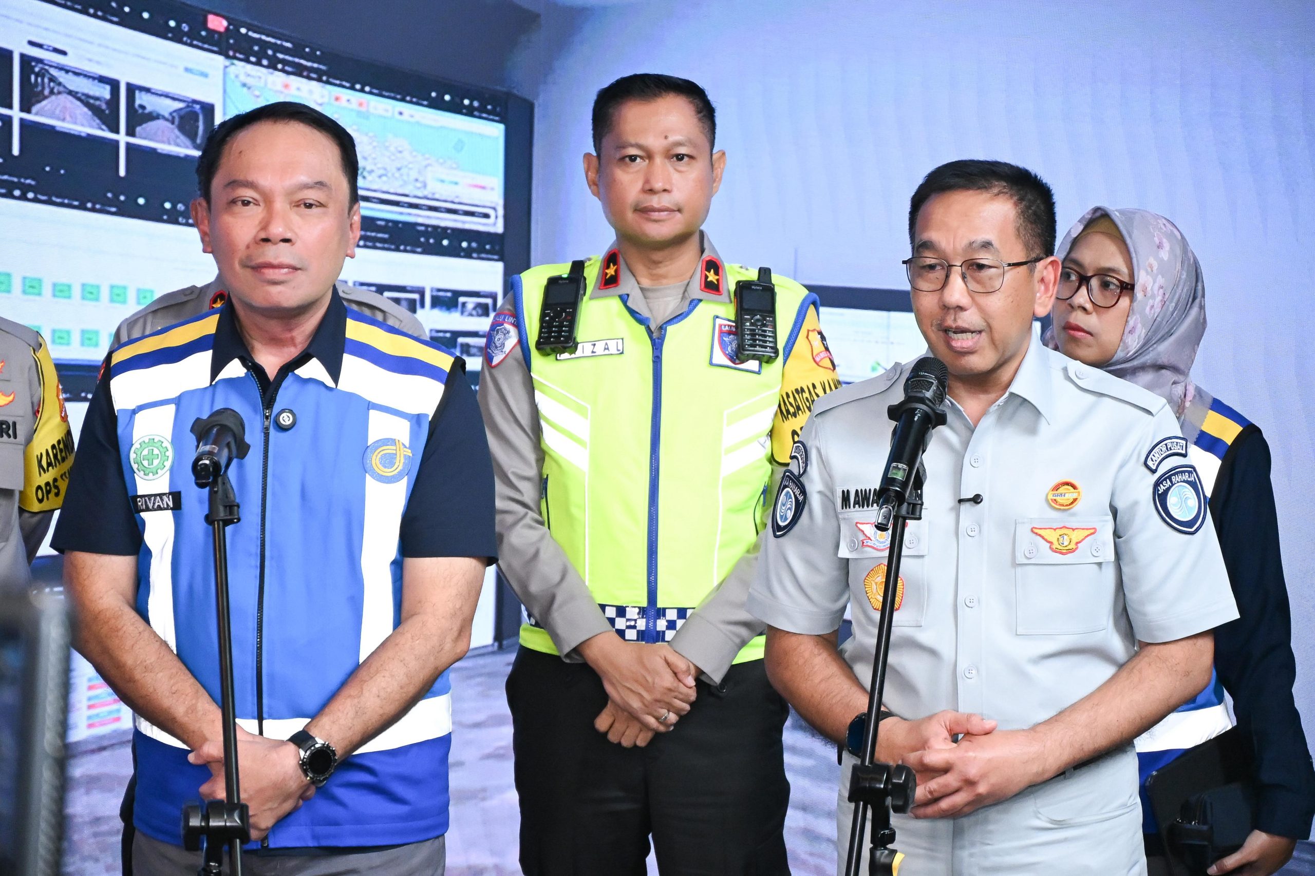 Jasa Raharja Perkuat Sinergi Pengamanan Arus Balik Idulfitri 2026 Lewat Pemantauan Bersama di Jasamarga Tollroad Command Center