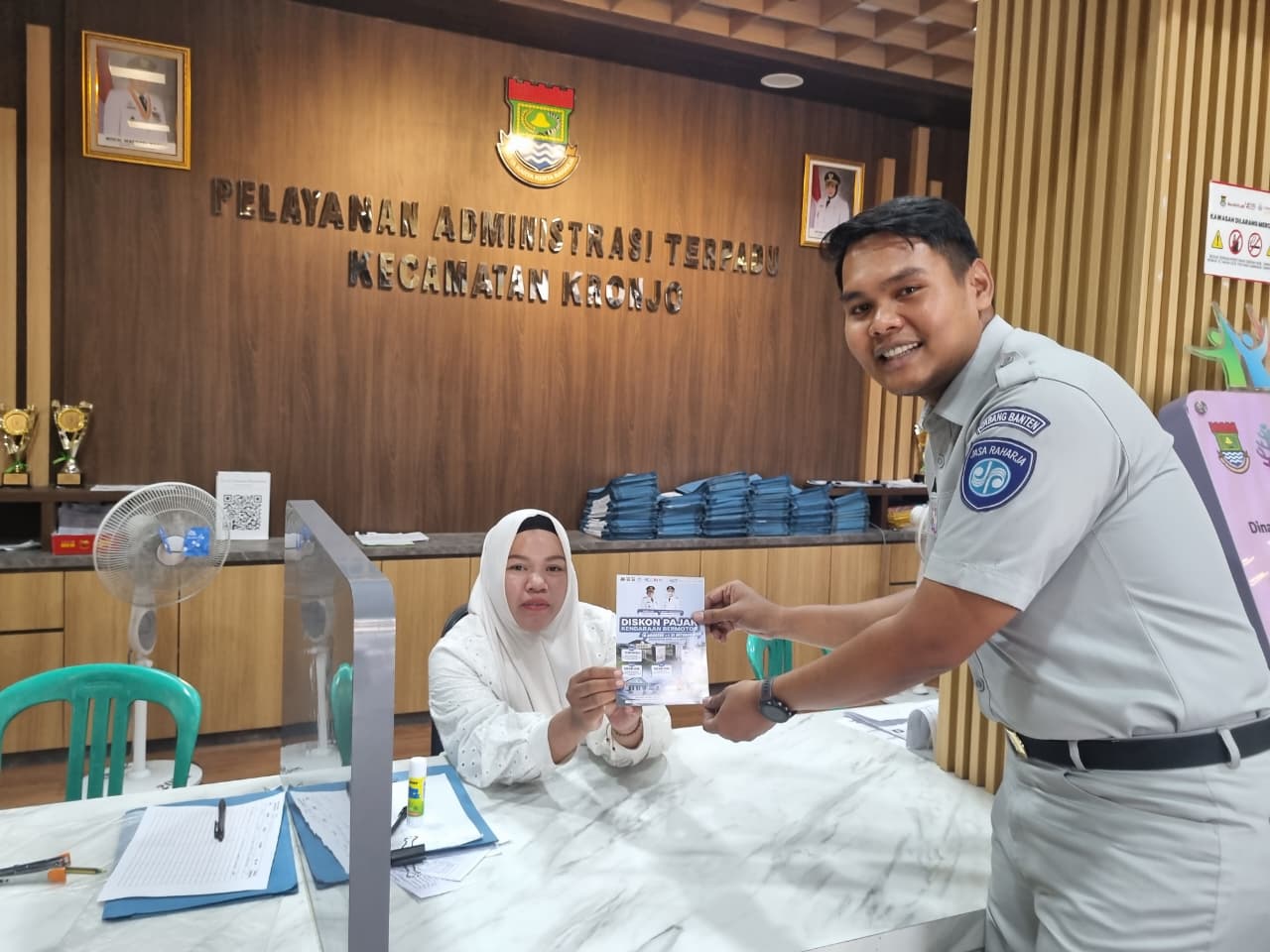 Jasa Raharja Tangerang Dan Kecamatan Kronjo Perkuat Sosialisasi Program Diskon Pajak Kendaraan Bermotor